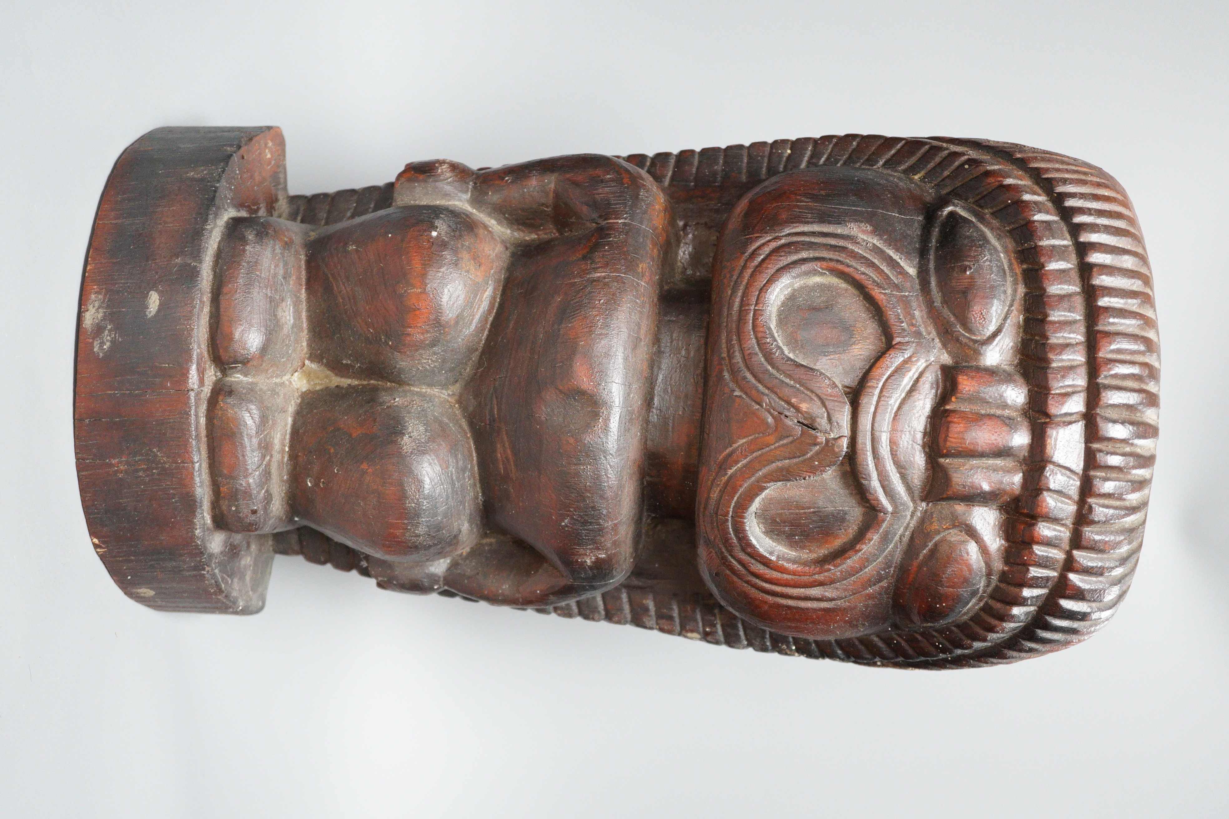 A tribal figural carving, 50cm